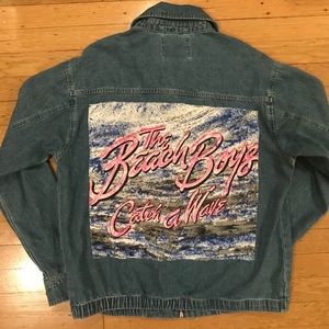 Vintage Beach Boys Denim Jacket Custom tour